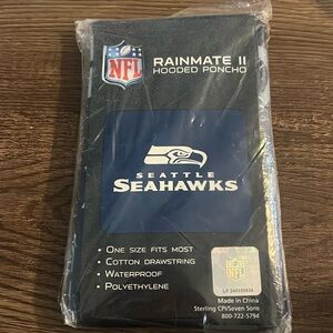 NWT NFL Seahawks rain mate 2 hooded poncho osfm